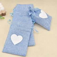 10pcs Love Linen Western Wedding Candy Bag Bundle Gift Bag