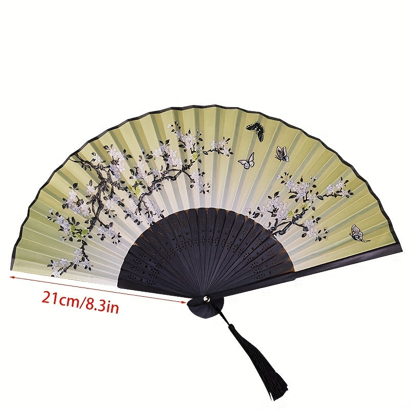 Vintage Folding Fan Portable Dance Fan Japanese Style Fan