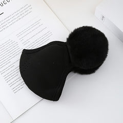 Winter Cycling Face Mask Unisex 3D Ear Protection Cover Knit Polyester