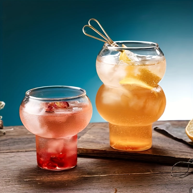 Creative Gourd Shaped Glass Water Cup for Beer Cocktail Coffee Drinking