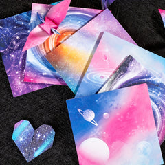 Starry Sky Paper Folding 48 Sheets Double Sided Origami Paper Kit