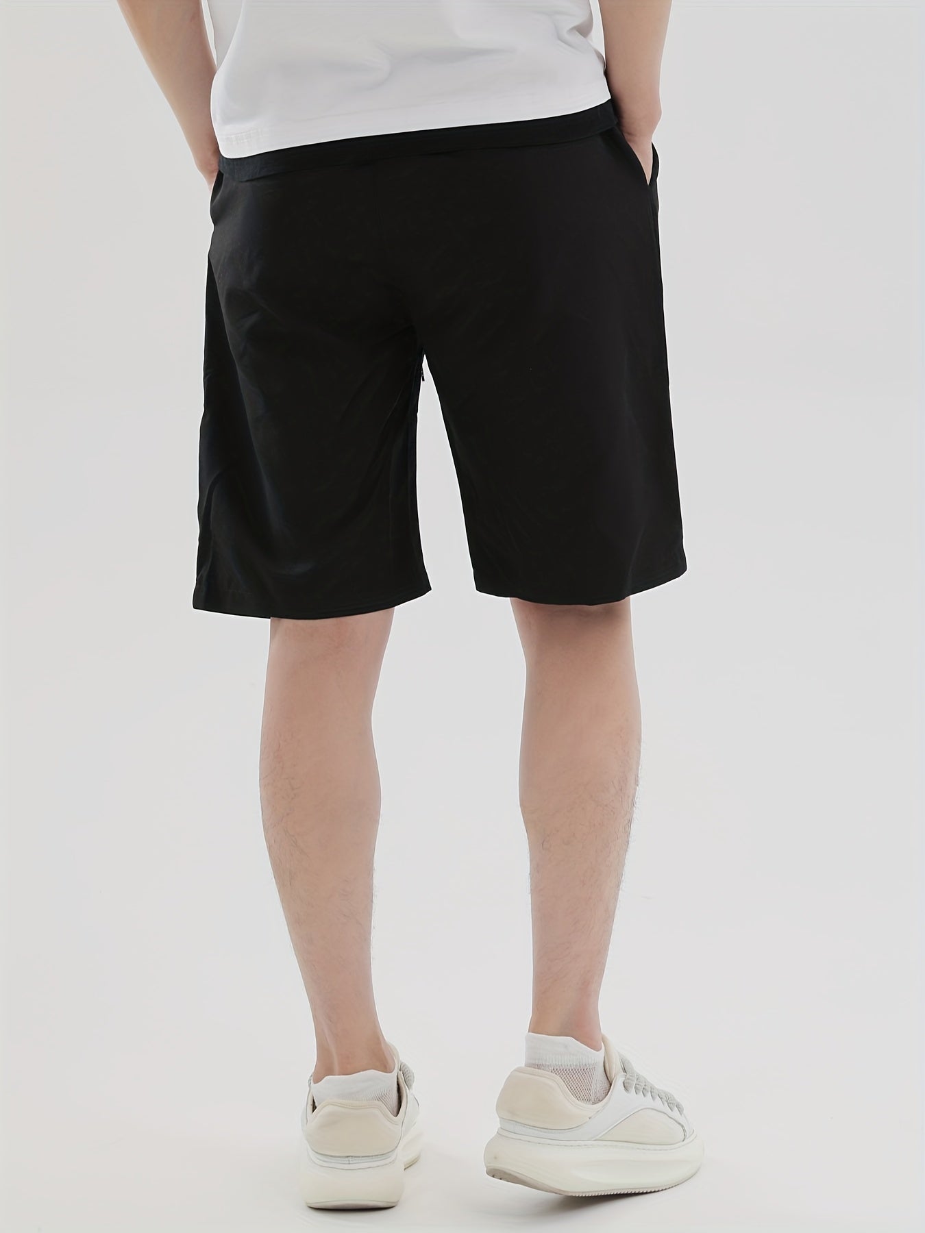 Men's Solid Waist Drawstring Shorts For Summer