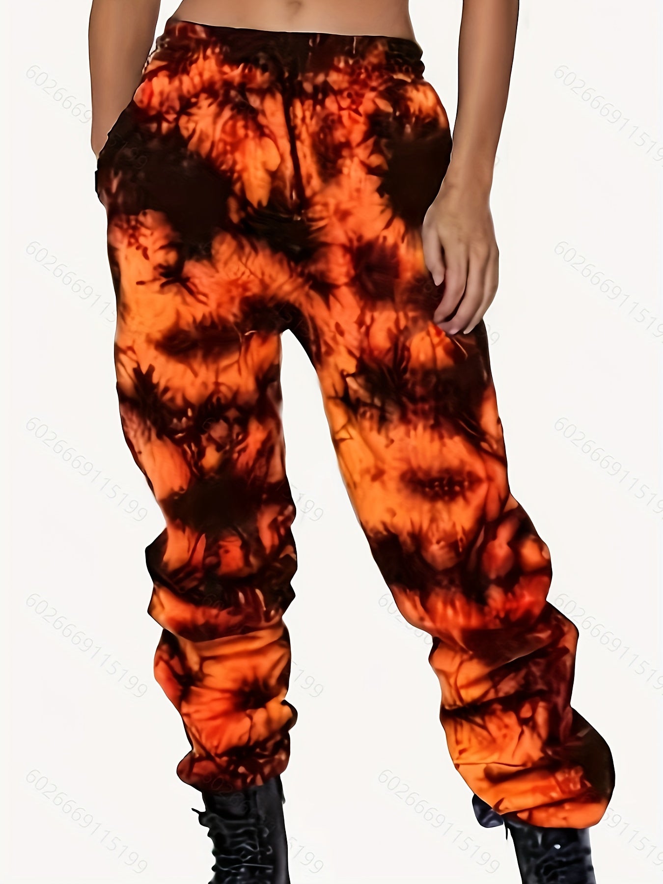 Tie Dye High Waist Harem Drawstring Pants