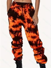 Tie Dye High Waist Harem Drawstring Pants