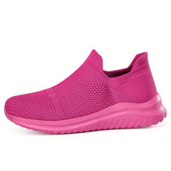 Women's Lightweight Running Shoes Breathable Casual Solid Low Top Sport Sneakers