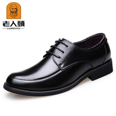 LAORENTOU Men Leather Loafer Slip On Lightweight Dress Shoes