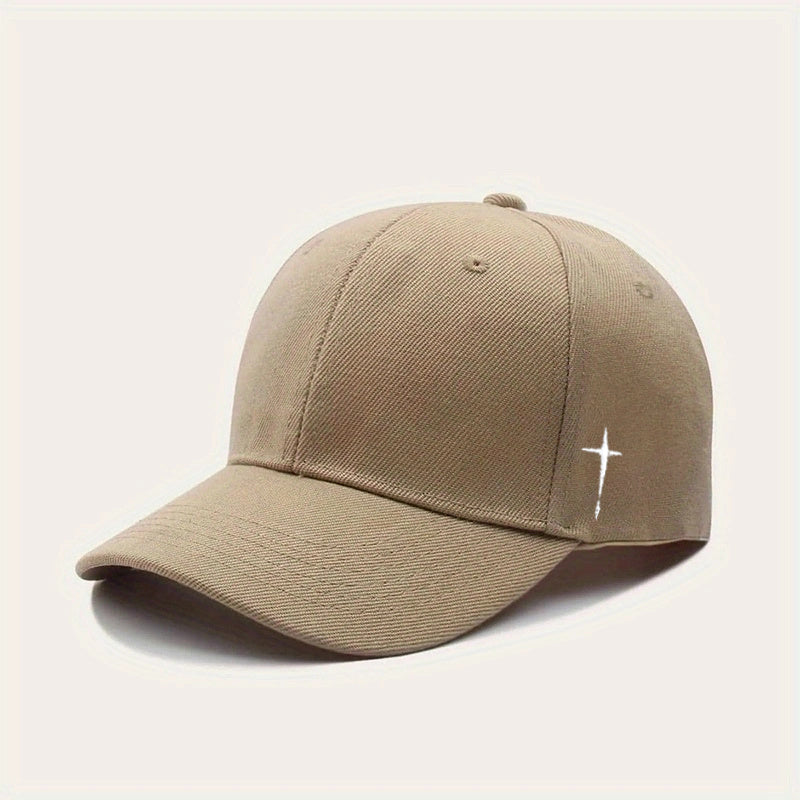 Cross Print Baseball Cap Unisex Casual Sun Hat Lightweight Dad Hat