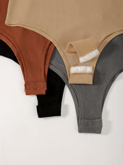 Sexy Knitted Sleeveless Bodysuits 4-Pack