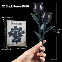 Rose Bouquet Building Blocks Set Gothic Valentine's Decoration 1000pcs