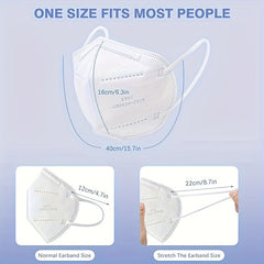 50pcs KN95 Masks 5 layer Adult Protective Mask KN95 Cup Dust Mask