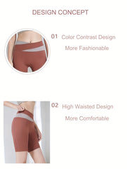 High Waist Seamless Yoga Shorts for Women