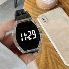 Men's Square LED Display Sports Watch