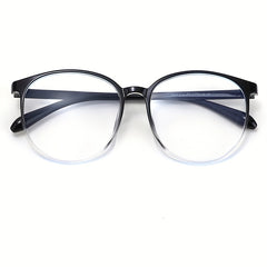 Anti Blue Light Glasses Large Round Frame Phone Computer Glasses with Case