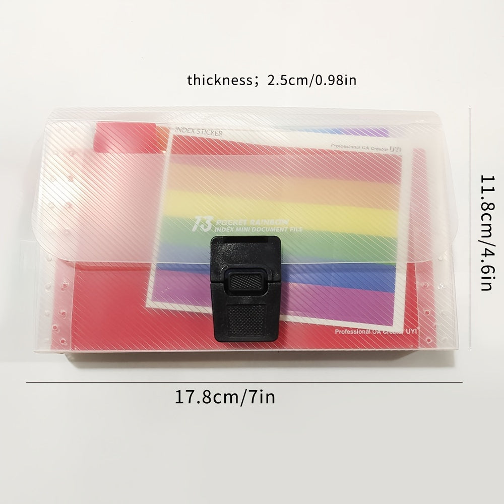 A6 File Folder Extension Wallet Portable Receipt Organizer Storage Bag