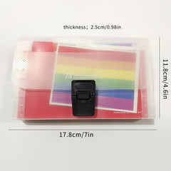 A6 File Folder Extension Wallet Portable Receipt Organizer Storage Bag