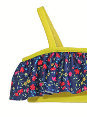 Summer Swimsuit Set Baby Girls 2pcs Camisole Top & Bowknot Shorts