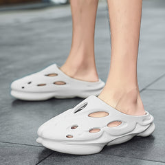 Men's Closed Toe Platform Slides Slippers
