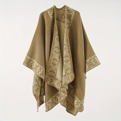 Warm Shawl Wrap Open Front Poncho Cape for Women
