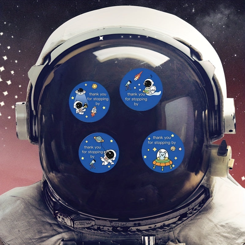 160pcs Space Alien Rocket Stickers Thank You Welcome Labels