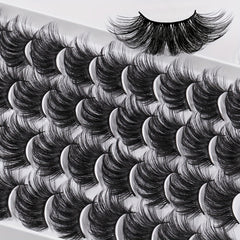 18 Pairs Faux Mink Thick Eyelashes for Simulated Grafting