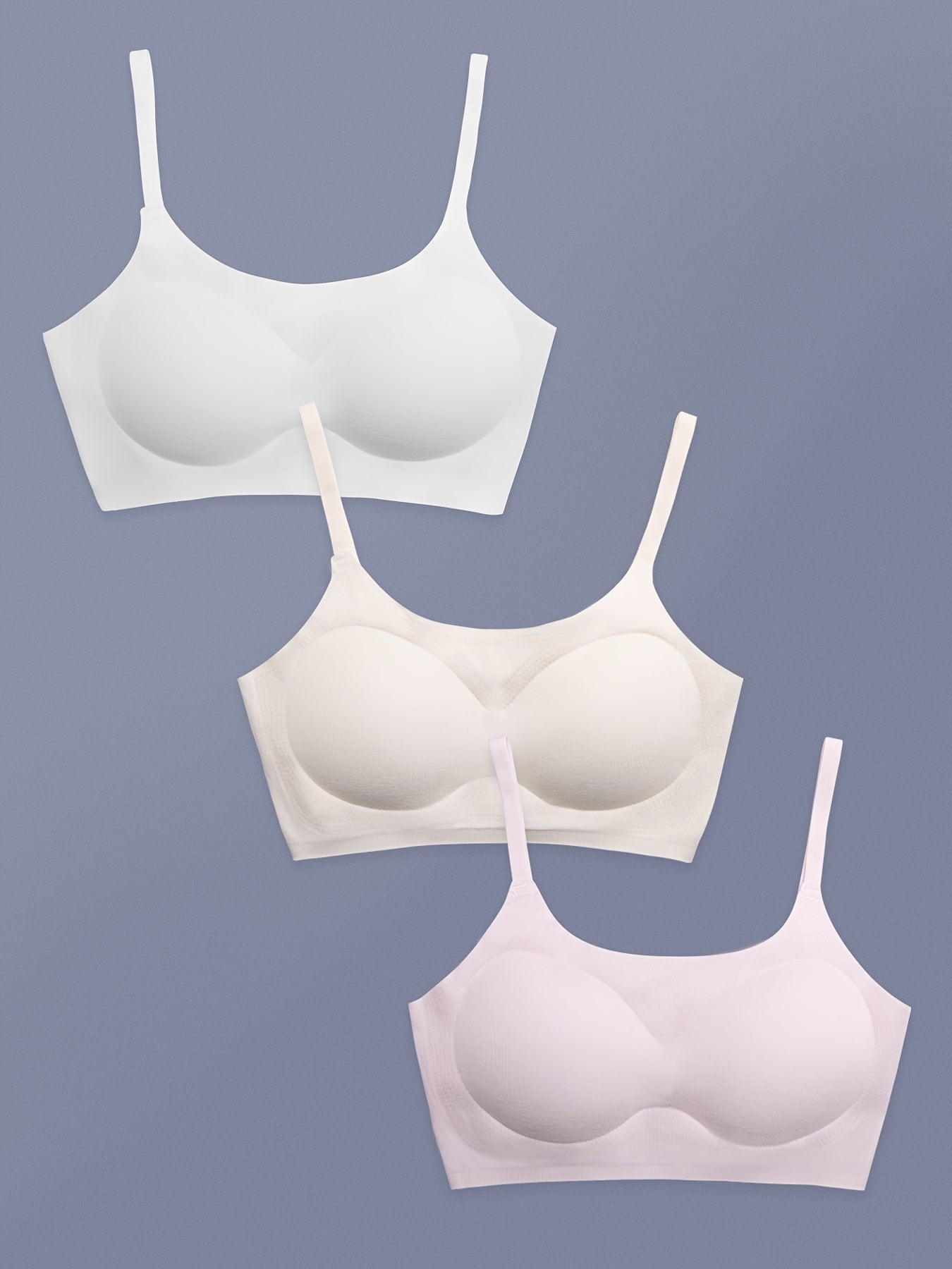 Girls Adjustable Strap Bras Stretch Comfortable Seamless Underwear