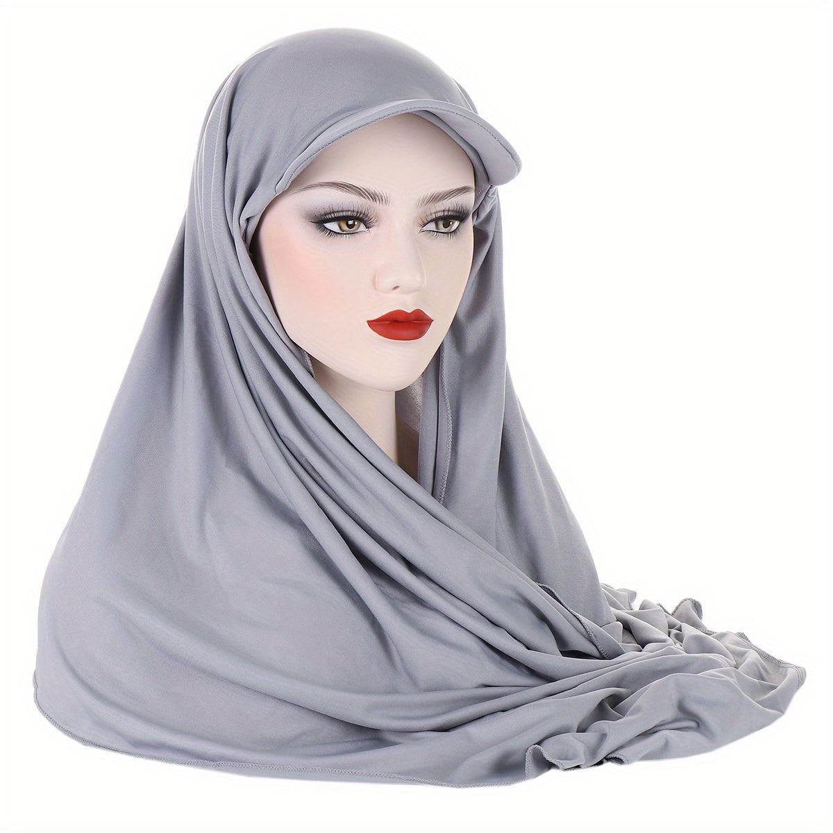 Women's Lightweight Hoodie Scarf Hat Turban Hijab Ramadan
