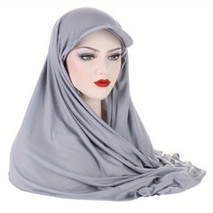 Women's Lightweight Hoodie Scarf Hat Turban Hijab Ramadan