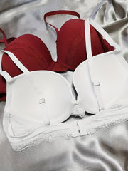 Lace Push Up Bras Set Comfy & Breathable Anti Sagging Underwear