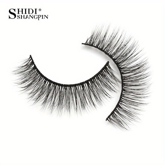 10 Pairs Soft & Natural 3D Mink False Eyelashes for Long-Lasting Makeup