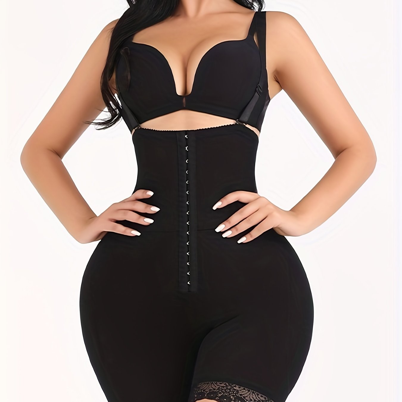 Lace Trim Shaping Shorts Tummy Control Slimming Underwear
