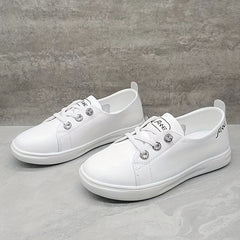 Women's Lace Up Comfortable Flat Sneakers