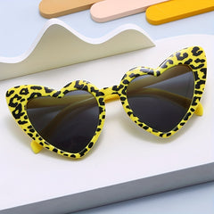 Leopard Print Frame Glasses UV400 Sunglasses for Girls