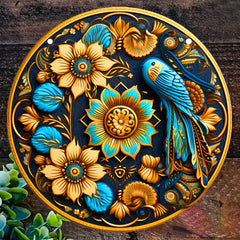Sunflower Chrysanthemum Stain Sun Catcher Hanging Window Gift