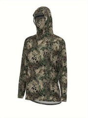 Outdoor Sun Protection Clothing Hooded Jacket Quick drying Breathable With Mask