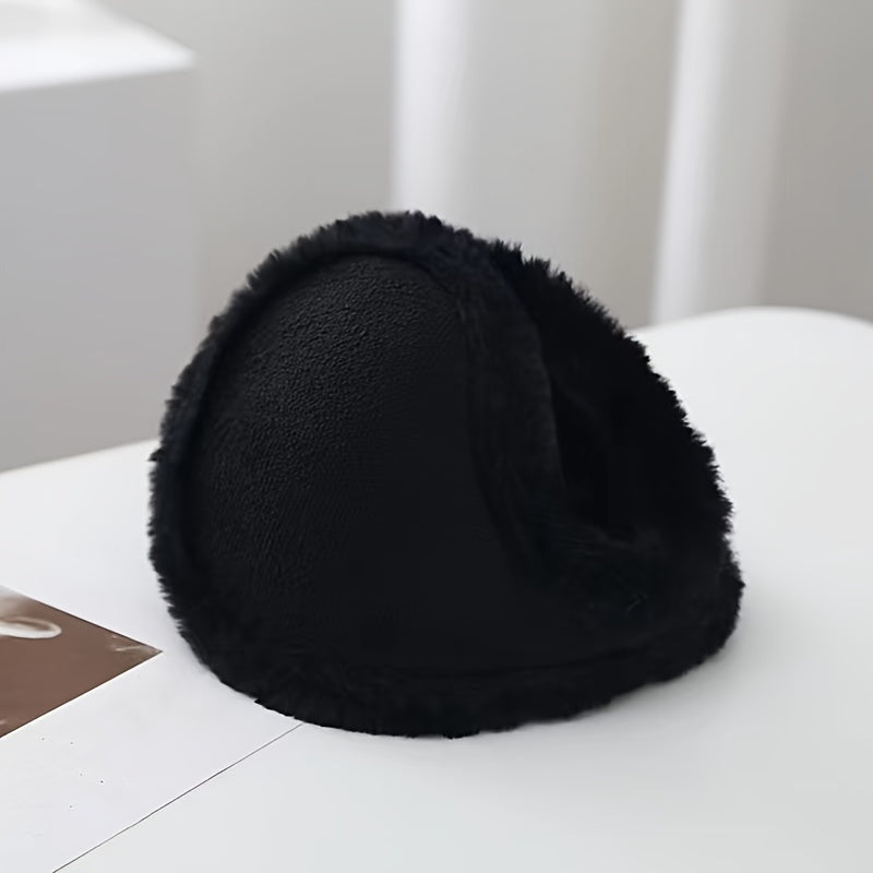 Men's Winter Earmuffs, Thick & Warm, Black