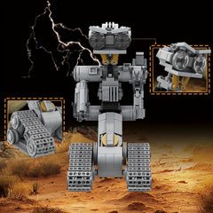 Yellow Robot Rolling Building Blocks Toys