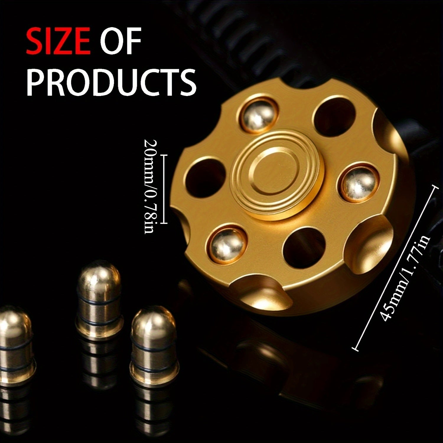 3 Colors Fun Finger Spinner Metal Alloy Relax Toy Adult Spinning Fidget Gift