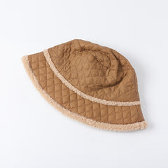 Brown Warm Wool Cap Women's Solid Warm Fisherman Hat Valentines