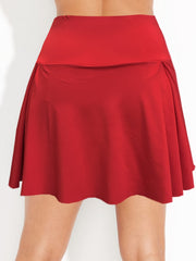 Solid Stretch Tennis Skort Medium