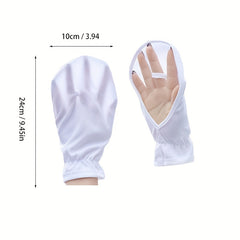 Bamboo Fiber Sunscreen Gloves Women's Summer UV Protection