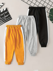 Boys Patchwork Active Sweatpants Jogger Sports Pants