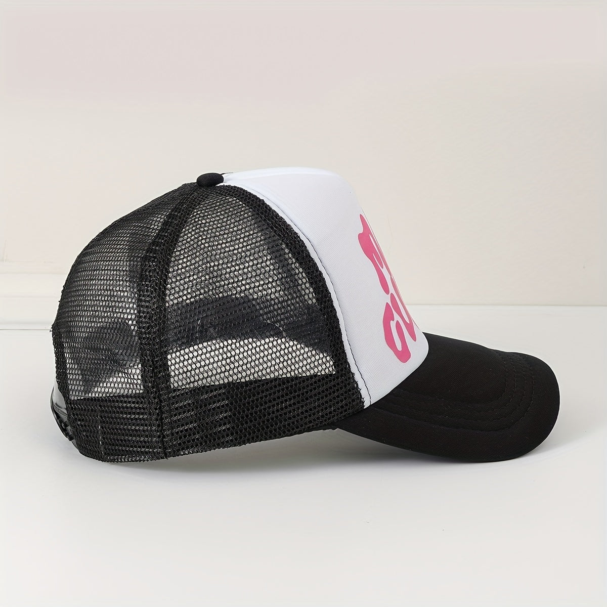 Y2K Trucker Hat Block Mesh Baseball Cap Adjustable Couple Dad Hats