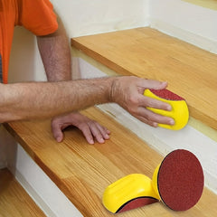 Hook and Loop Hand Sanding Block 12.7 cm Round Pad for Sanders Polishers