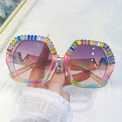 Y2K Snake Pattern Sunglasses Rhinestone Club Party Favors
