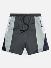 Mesh Breathable Active Shorts Men's Casual Stretch Zipper Pockets