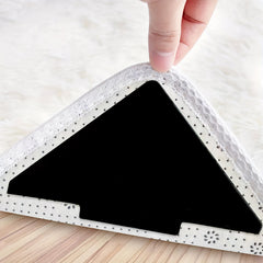 Double Sided Rug Tape Non Slip Reusable Washable Carpet Floor Mat Wall - 12 Pcs