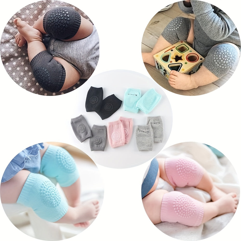 5Pairs Baby Crawling Non slip Knee Pads Unisex Baby Protection Knee Pads