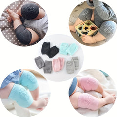 5Pairs Baby Crawling Non slip Knee Pads Unisex Baby Protection Knee Pads