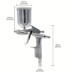 Air Spray Paint Gun 0.5mm Nozzle Size 125ml Pneumatic Spray Gun