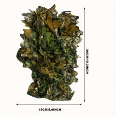 Leaf Camo Gloves 3D Camouflage Outdoor Anti Slip Sports Gloves